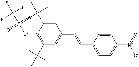 (E)-2,6-Bis(1,1-dimethylethyl)-4-(2-(4-nitrophenyl)ethenyl)pyryliumsalt CAS#: 97248-81-2