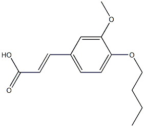 (E)-3-(4-Butoxy-3-methoxyphenyl)acrylic acid CAS#: 92864-98-7