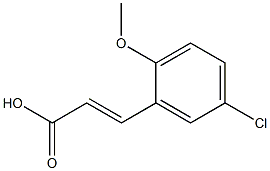 (E)-3-(5-chloro-2-methoxyphenyl)acrylic acid CAS#: 90798-07-5