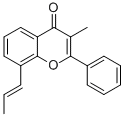 (E)-3-Methyl-2-phenyl-8-(prop-1-enyl)-4H-1-benzopyran-4-one CAS#: 97070-55-8