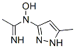 Ethanimidamide, N-hydroxy-N-(5-methyl-1H-pyrazol-3-yl)- CAS#: 93846-28-7