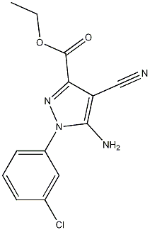 Ethyl5-amino-1-(3-chlorophenyl)-4-cyanopyrazole-3-carboxylate CAS#: 96734-87-1