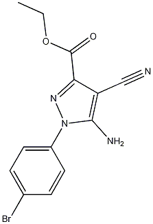 Ethyl5-amino-1-(4-bromophenyl)-4-cyanopyrazole-3-carboxylate CAS#: 96723-27-2