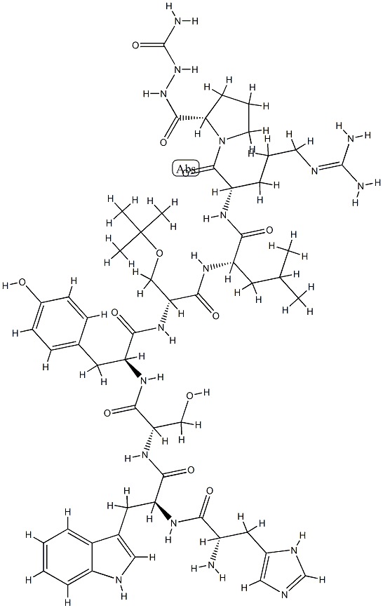 H-HIS-TRP-SER-TYR-D-SER(TBU)-LEU-ARG-PRO-AZAGLY-NH2 CAS#: 96963-20-1