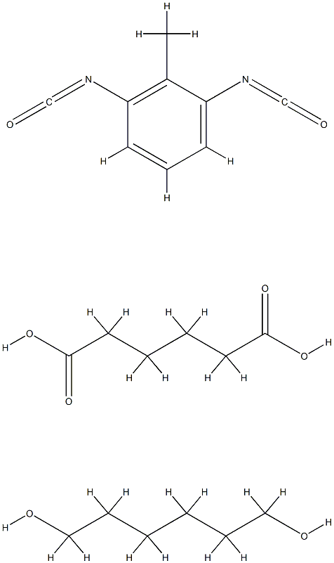 Hexanedioic acid, polymer with 1,3-diisocyanatomethylbenzene and 1,6-hexanediol CAS#: 9068-96-6