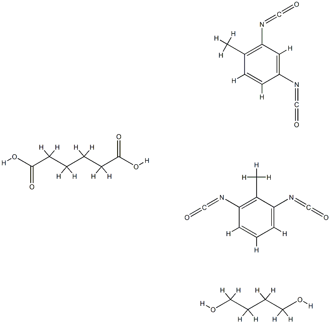 Hexanedioic acid, polymer with 1,4-butanediol, 1,3-diisocyanato-2-methylbenzene and 2,4-diisocyanato-1-methylbenzene CAS#: 96446-47-8
