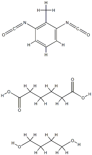 Hexanedioic acid, polymer with 1,4-butanediol and 1,3-diisocyanatomethylbenzene CAS#: 9068-94-4