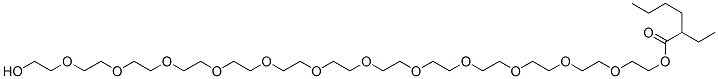 Hexanoic acid, 2-ethyl-, 38-hydroxy-3,6,9,12,15,18,21,24,27,30,33,36-dodecaoxaoctatriacont-1-yl ester CAS#: 97862-54-9