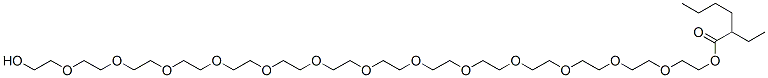 Hexanoic acid, 2-ethyl-, 41-hydroxy-3,6,9,12,15,18,21,24,27,30,33,36,39-tridecaoxahentetracont-1-yl ester CAS#: 97862-56-1