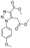 METHYL 5-(2-METHOXY-2-OXOETHYL)-1-(4-METHOXYPHENYL)-1H-1,2,3-TRIAZOLE-4-CARBOXYLATE CAS#: 91306-62-6