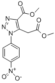 METHYL 5-(2-METHOXY-2-OXOETHYL)-1-(4-NITROPHENYL)-1H-1,2,3-TRIAZOLE-4-CARBOXYLATE CAS#: 91306-60-4