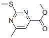 METHYL 6-METHYL-2-(METHYLTHIO)PYRIMIDINE-4-CARBOXYLATE CAS#: 90007-36-6