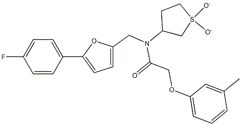 N-(1,1-dioxidotetrahydro-3-thienyl)-N-{[5-(4-fluorophenyl)-2-furyl]methyl}-2-(3-methylphenoxy)acetamide CAS#: 898628-70-1