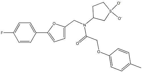 N-(1,1-dioxidotetrahydro-3-thienyl)-N-{[5-(4-fluorophenyl)-2-furyl]methyl}-2-(4-methylphenoxy)acetamide CAS#: 898606-86-5