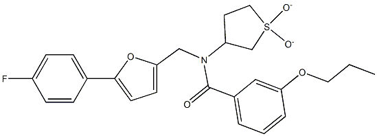 N-(1,1-dioxidotetrahydro-3-thienyl)-N-{[5-(4-fluorophenyl)-2-furyl]methyl}-3-propoxybenzamide CAS#: 898606-88-7