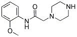 N-(2-METHOXYPHENYL)-2-PIPERAZIN-1-YLACETAMIDE CAS#: 890011-20-8