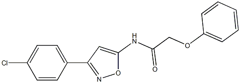 N-[3-(4-chlorophenyl)-1,2-oxazol-5-yl]-2-phenoxyacetamide CAS#: 898503-95-2