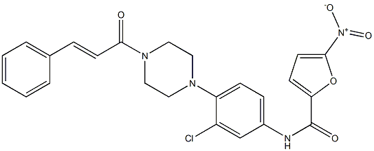 N-(3-chloro-4-{4-[(2E)-3-phenylprop-2-enoyl]piperazin-1-yl}phenyl)-5-nitrofuran-2-carboxamide CAS#: 897131-39-4