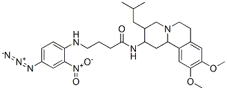 N-(3-isobutyl-9,10-dimethoxy-1,2,3,4,6,7-hexahydro-11bH-benzo(a)quinolizin-2-yl)-4-((4-azido-2-nitrophenyl)amino)butanamide CAS#: 96557-41-4