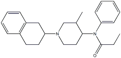 N-(3-methyl-1-(2-(1,2,3,4-tetrahydro)naphthyl)-4-piperidinyl)-N-phenylpropanamide CAS#: 97220-08-1