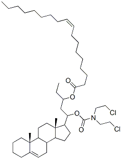 N-(3-(oleoyloxy)androst-5-en-17-yl(pentyloxycarbonyl))-N-N-bis(2-chloroethyl)amine CAS#: 90343-98-9