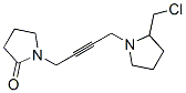 N-(4-(2-Chloromethylpyrrolidino)-2-butynyl)-2-pyrrolidone CAS#: 93491-53-3