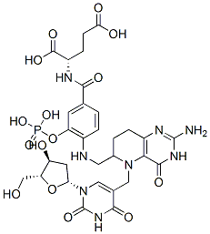 N-(4-(((2-amino-3,4,5,6,7,8-hexahydro-4-oxo-5-((2'-deoxyuridin-5-yl)methyl)pyrido(3,2-d)pyrimidin-6-yl)methyl)amino)benzoyl)glutamic acid 5'-monophosphate CAS#: 92008-00-9