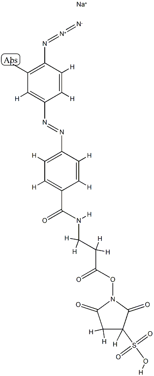 N-(4-(4-azido-3-iodophenylazo)benzoyl)-3-aminopropyl-N'-oxysulfosuccinimide ester CAS#: 93376-02-4