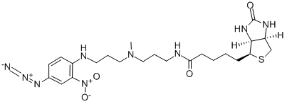 N-(4-AZIDO-2-NITROPHENYL)-N'-(3-BIOTINYLAMINO-PROPYL)-N'-METHYL-1,3-PROPANEDIAMINE ACETATE SALT CAS#: 96087-37-5