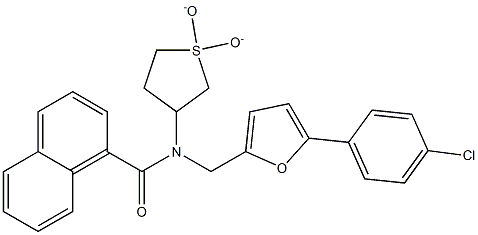 N-{[5-(4-chlorophenyl)-2-furyl]methyl}-N-(1,1-dioxidotetrahydro-3-thienyl)-1-naphthamide CAS#: 898471-43-7