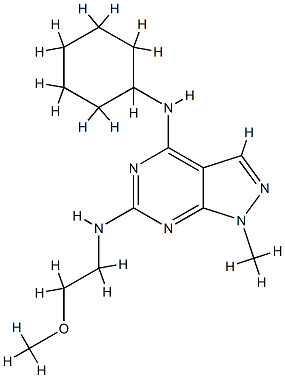 N~4~-cyclohexyl-N~6~-(2-methoxyethyl)-1-methyl-1H-pyrazolo[3,4-d]pyrimidine-4,6-diamine CAS#: 897617-92-4