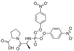 N(alpha)-(bis(4-nitrophenoxy)phosphoryl)alanylproline CAS#: 97280-42-7