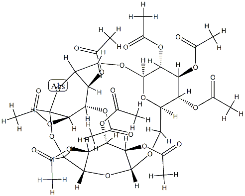 O-glucopyranosyl(1-6)-O-glucopyranosyl(1-6)-O-glucopyransoyl(1-6) 1,6''-anhydride nonaacetate CAS#: 96399-51-8