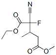 Pentanedioic acid, 2-cyano-2-fluoro-3-methyl-, 1-ethyl 5-methyl ester (9CI) CAS#: 90428-57-2