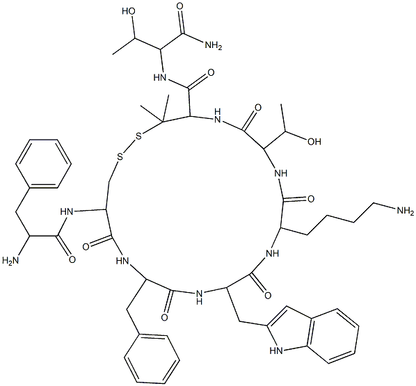Phe-Cys-Phe-Trp-Lys-Thr-Pen-Thr-NH2 CAS#: 96384-04-2