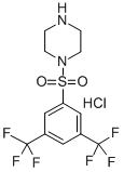 Piperazine, 1-((3,5-bis(trifluoromethyl)phenyl)sulfonyl)-, monohydroch loride CAS#: 97630-12-1