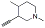 Piperidine, 3-ethynyl-1,4-dimethyl- (9CI) CAS#: 91324-41-3