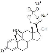 Pregna-1,4-diene-3,20-dione, 9-fluoro-11,17-dihydroxy-21-(phosphonooxy)-, disodium salt, (11beta)- CAS#: 94088-00-3