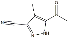 Pyrazole-3(or 5)-carbonitrile, 5(or 3)-acetyl-4-methyl- (7CI) CAS#: 91447-33-5