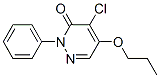 Pyridazin-3(2H)-one, 4-chloro-2-phenyl-5-propoxy- CAS#: 91762-36-6