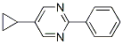Pyrimidine, 5-cyclopropyl-2-phenyl- (9CI) CAS#: 90253-39-7