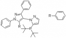 Structure of 5-(Di-tert-butylphosphino)-1', 3', 5'-triphenyl-1'H-[1,4']bipyrazole CAS 894086-00-1