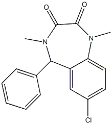 Temazepam Related Compound G (15 mg) (7-Chloro-1,4-dimethyl-5-phenyl-4,5-dihydro-1H-1,4-benzodiazepine-2,3-dione) CAS#: 93329-92-1