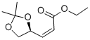 (Z)-ETHYL-4,5-O-ISOPROPYLIDENE-(S)-4,5-DIHYDROXY-2-PENTENOATE CAS#: 91926-90-8