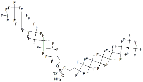 ammonium bis(3,3,4,4,5,5,6,6,7,7,8,8,9,9,10,10,11,11,12,12,13,14,14,14-tetracosafluoro-13-(trifluoromethyl)tetradecyl) phosphate CAS#: 93776-26-2