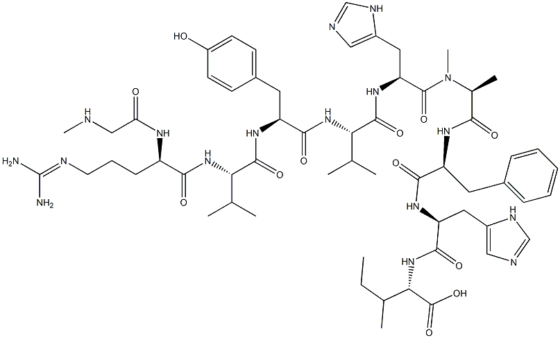 angiotensin I, Sar(1)-Val(5)-N-Me-Ala(7)- CAS#: 95262-82-1