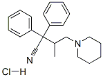 beta-methyl-alpha,alpha-diphenylpiperidine-1-butyronitrile monohydrochloride CAS#: 93942-53-1