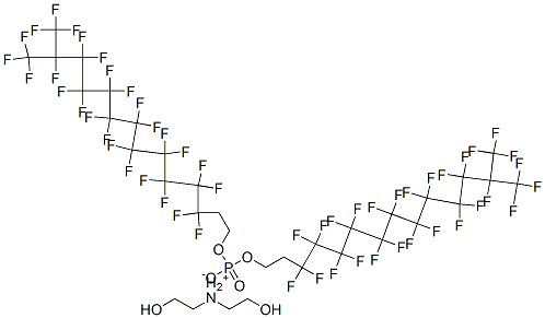 bis(2-hydroxyethyl)ammonium bis(3,3,4,4,5,5,6,6,7,7,8,8,9,9,10,10,11,11,12,12,13,14,14,14-tetracosafluoro-13-(trifluoromethyl)tetradecyl) phosphate CAS#: 94231-56-8