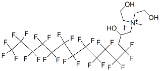 bis(2-hydroxyethyl)methyl(4,4,5,5,6,6,7,7,8,8,9,9,10,10,11,11,12,12,13,13,14,14,15,15,15-pentacosafluoro-2-hydroxypentadecyl)ammonium iodide CAS#: 93776-16-0