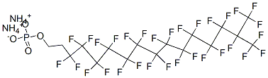 diammonium 3,3,4,4,5,5,6,6,7,7,8,8,9,9,10,10,11,11,12,12,13,13,14,14,15,16,16,16-octacosafluoro-15-(trifluoromethyl)hexadecyl phosphate CAS#: 93857-52-4